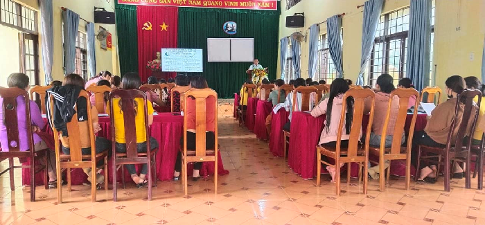 Hội Liên hiệp phụ nữ huyện tập huấn công tác bảo vệ môi trường 